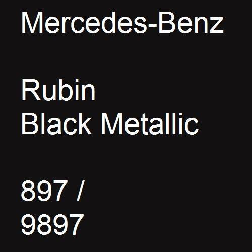 Mercedes-Benz, Rubin Black Metallic, 897 / 9897.